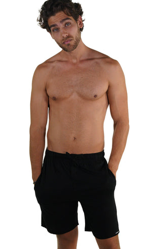 Members Only Men's Relaxed Comfortable Fit Pajama Shorts Black Size X-Large