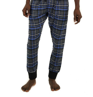 Members Only Men's Flannel Jogger Lounge Pant Gray Size Medium
