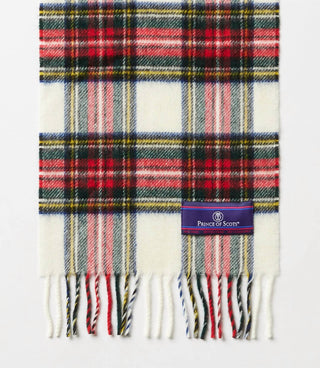 Prince Of Scots - Merino Wool Fringed Plaid Scarf