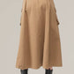 Aaron & Amber - Cotton Cargo Maxi Skirt