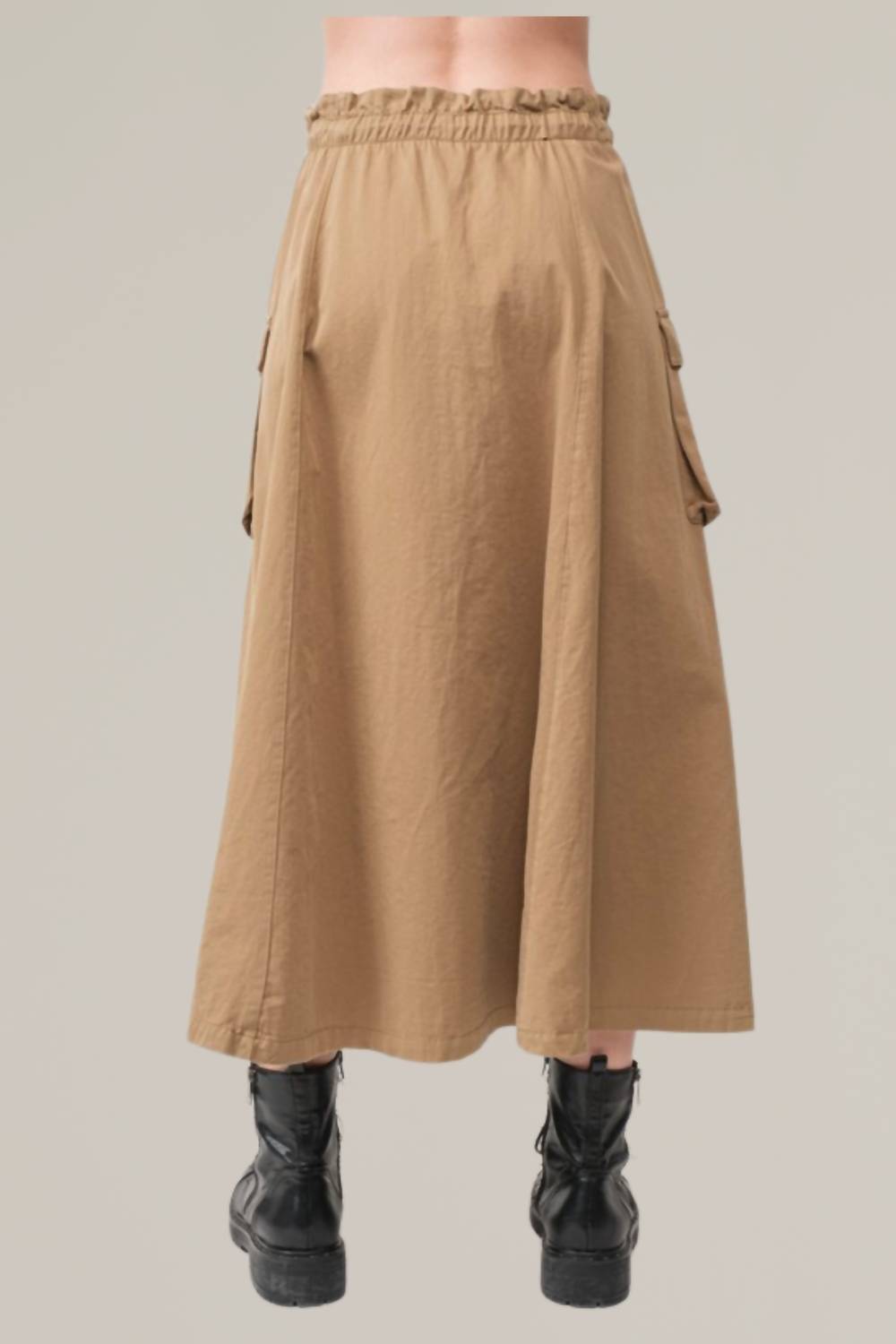 Aaron & Amber - Cotton Cargo Maxi Skirt