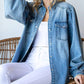 First Love - Kyrisa Balloon Sleeve Denim Top