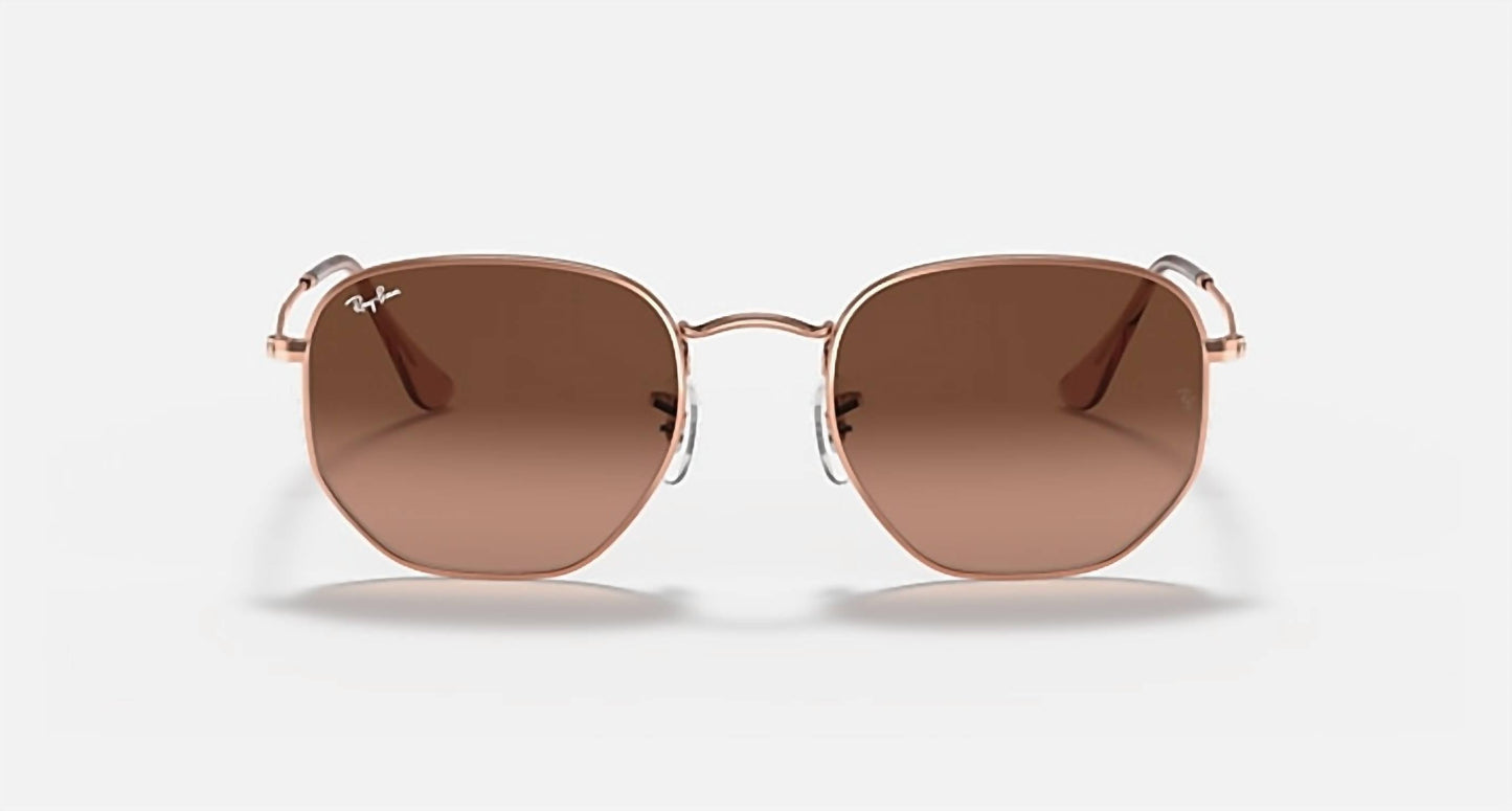 Ray Ban - Hexagonal Flat Lens Medium Non Polarized Sunglasses Rb3548n 9069a5