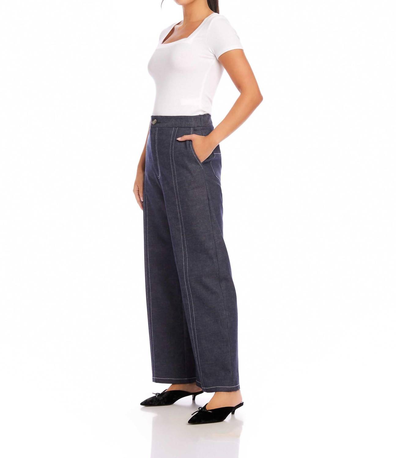 Fifteen Twenty - Miles Wide-leg Trouser Pants