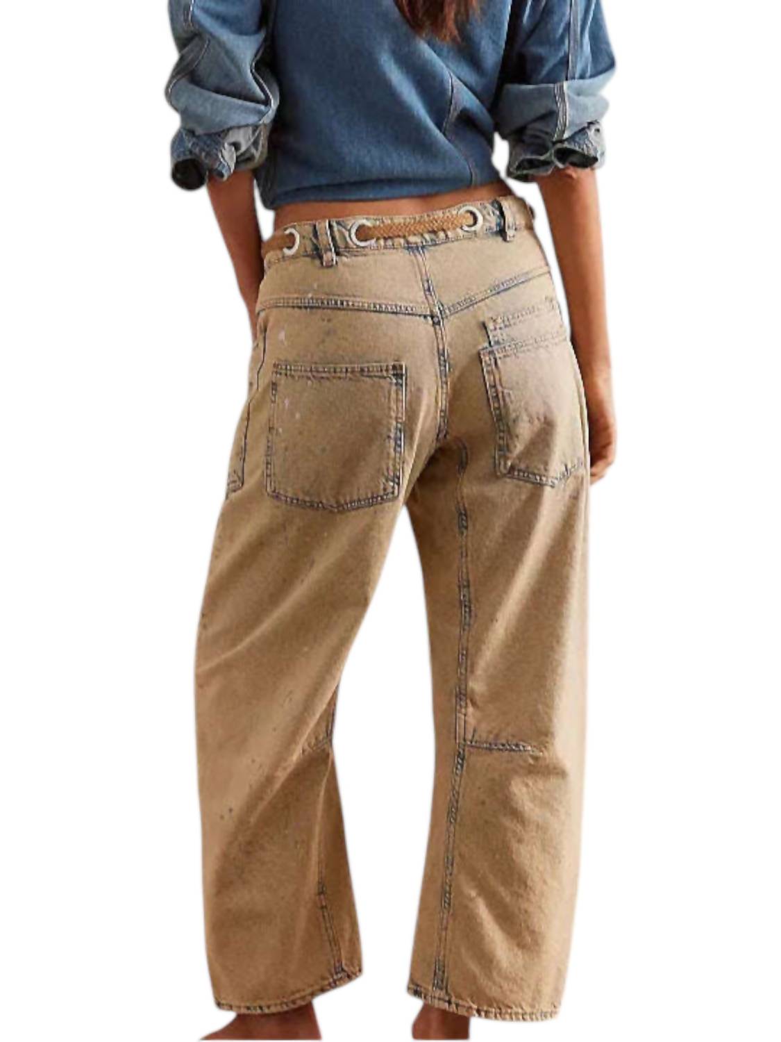 Free People - Moxie Pull On Barrel Jeans