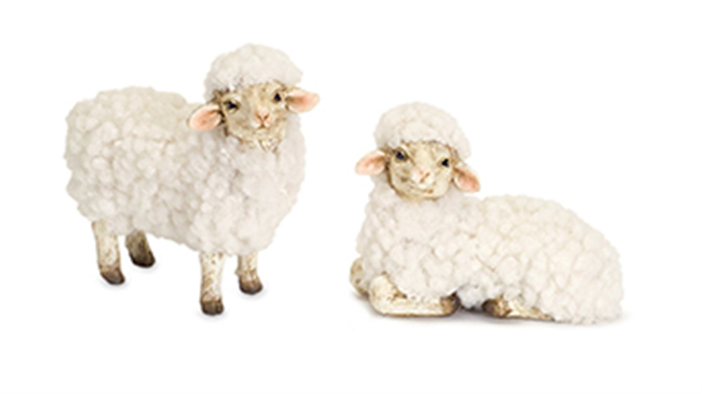 Happy Tabletop Sheep Figurine (Set of 8)