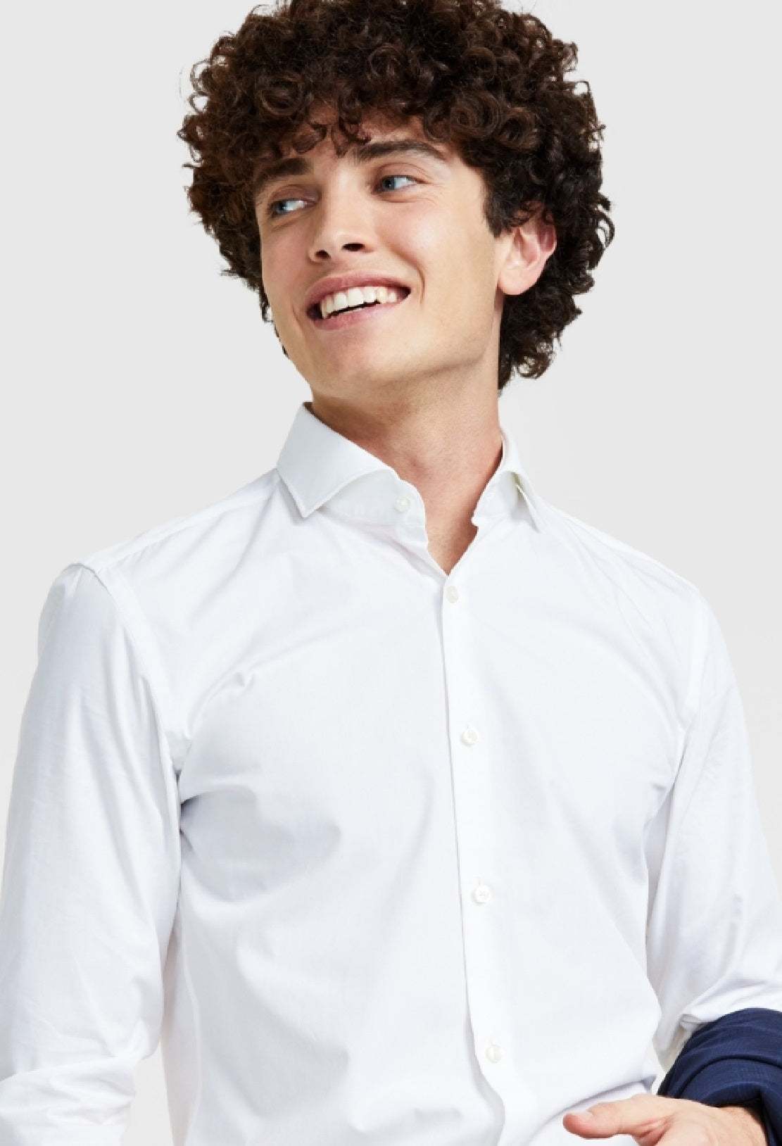 Hugo Boss Men's Slim Fit Cotton Dress Shirt White Size 15X32X33