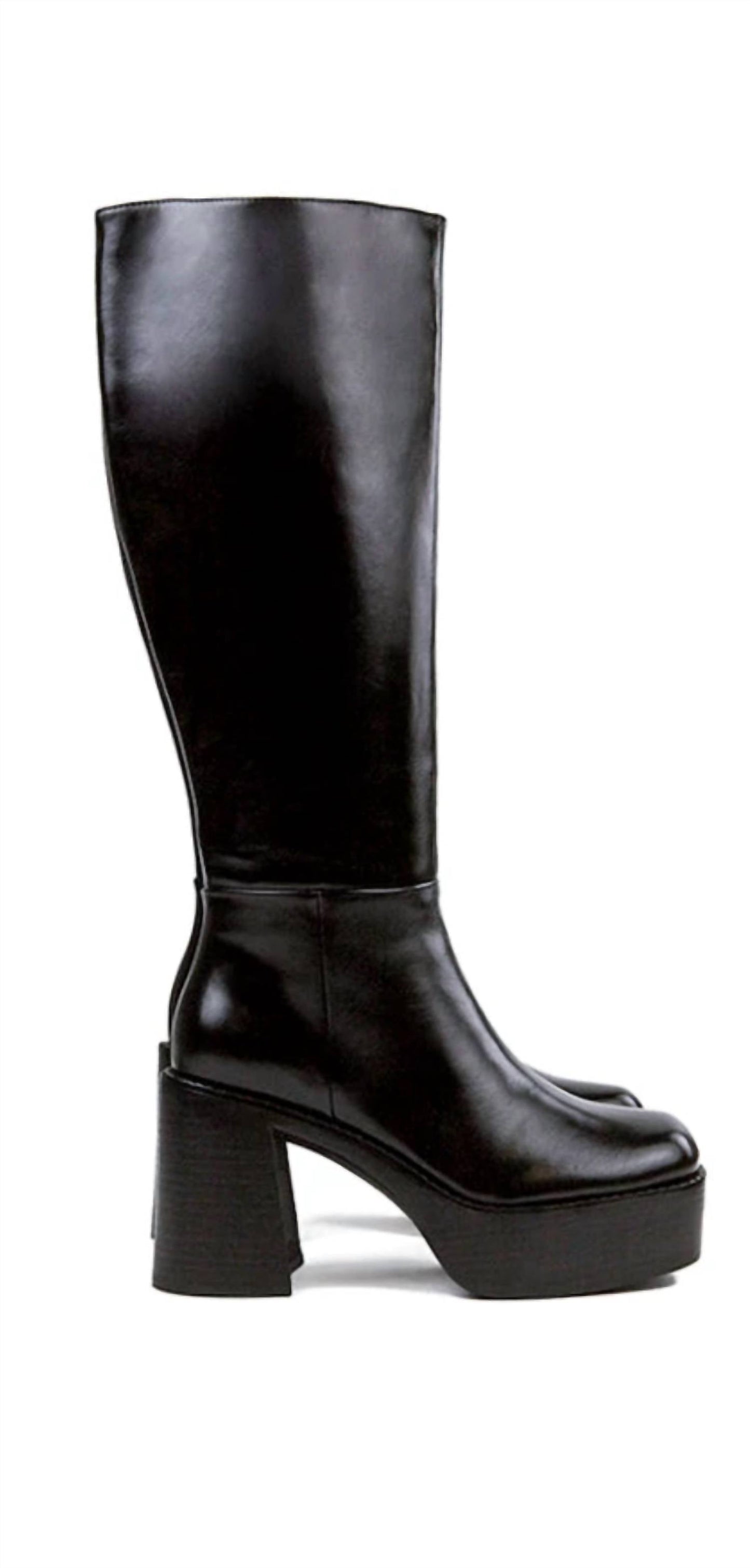 Jeffrey Campbell - Women's The Band - Knee High Square Toe Platform Boot