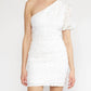 Entro - ONE SHOULDER EMBELLISHED DRESS