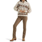 Wrangler - Retro Western Vintage Quarter Zip Relaxed Sweater