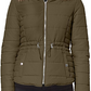 Maralyn & Me Junior's Faux Trim Hooded Puffer Coat Black Size Medium