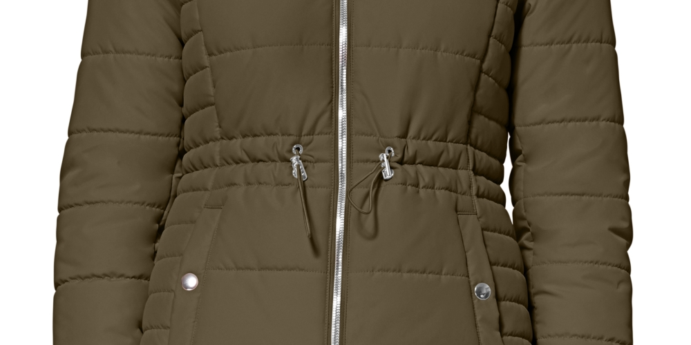 Maralyn & Me Junior's Faux Fur Trim Hooded Green Size X-Large