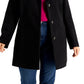 Maralyn & Me Women's Single Breasted Reefer Coat Black Size 3X