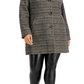 Maralyn & Me Women's Single Breasted Reefer Coat Black Size 3X