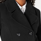 Maralyn & Me Women's Double Breasted Peacoat Black Size Small