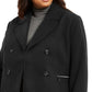Maralyn & Me Junior's Double Breasted Peacoat Black Size 3X