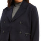 Maralyn & Me Junior's Double Breasted Peacoat Blue Size 3X