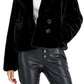 Maralyn & Me Junior's Reversible Faux Fur Coat Black Size Small