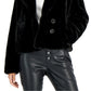 Maralyn & Me Junior's Reversible Faux Fur Coat Black Size Medium
