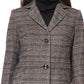 Maralyn & Me Junior's Single Breasted Reefer Coat Black Size Small