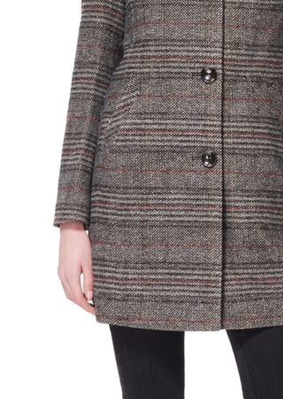 Maralyn & Me Junior's Single Breasted Reefer Coat Black Size Small