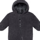 S Rothschild & Co Infant Boy's Faux Sherpa Footed Pram Hooded Gray Size 9MOS
