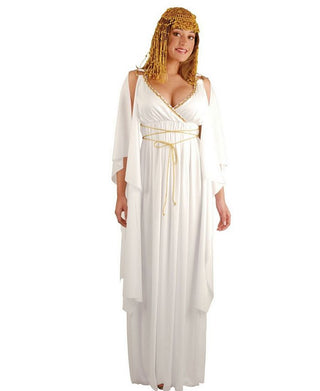 Charades Women's Halloween Cleopatra Adult Costume White Size Large