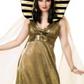 Charades Women's Halloween Empress Of The Nile Adult Costume Gold Size XL