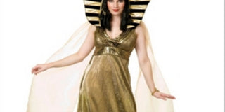 Charades Women's Halloween Empress Of The Nile Adult Costume Gold Size XL