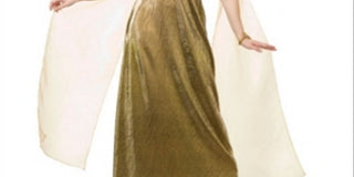 Charades Women's Halloween Empress Of The Nile Adult Costume Gold Size XL