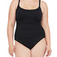 La Blanca Women's Island One Piece Swimsuit Black Size 18W