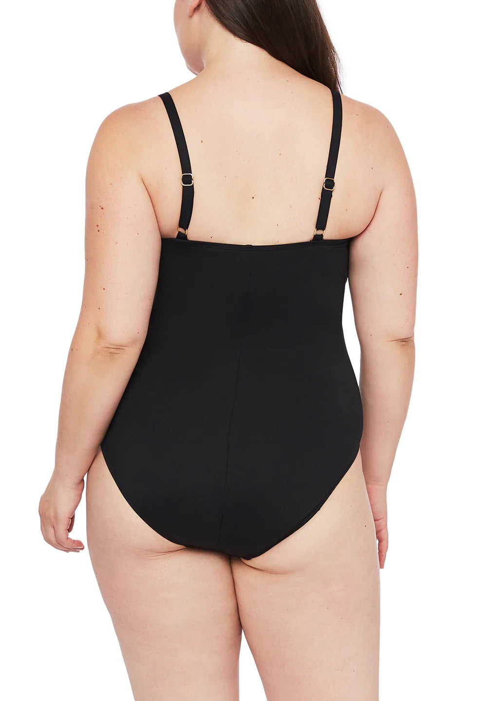 La Blanca Women's Island One Piece Swimsuit Black Size 18W