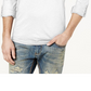INC International Concepts Men's Quarter Zip Hoodie White Size M