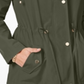 Charter Club Women's Water Resistant Hooded Anorak Jacket Green Size Small
