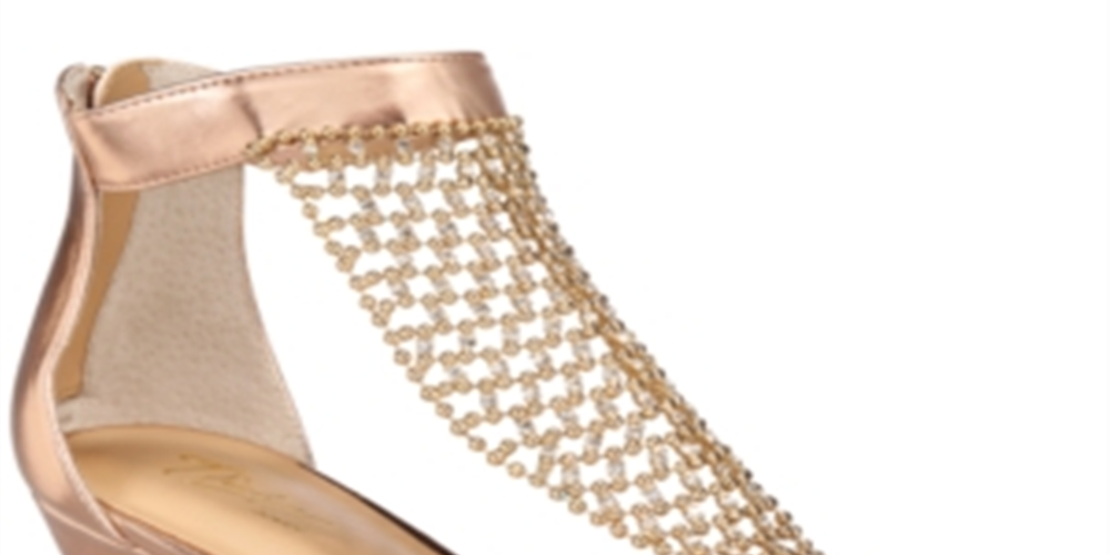 Thalia Sodi Women's Tibby Mesh Embellished Wedge Sandals Yellow Size 9W