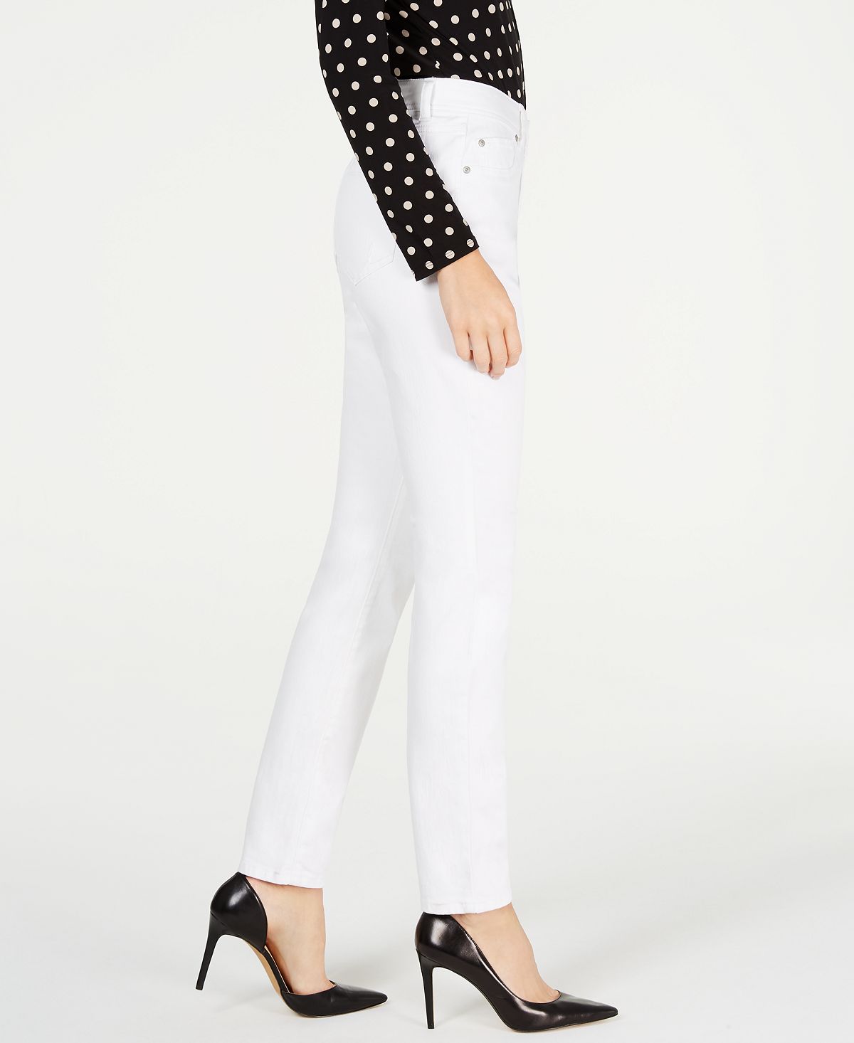 INC International Concepts Women's Skinny Jeans White  Size 2 Petite