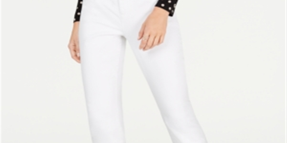 INC International Concepts Women's Skinny Jeans White  Size 2 Petite