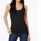 Maison Jules Women's Black Scoop-Neck Tank Size X-Small