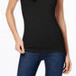 Maison Jules Women's Black Scoop-Neck Tank Size X-Small