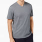 Tasso Elba Men's T-Shirt V Neck Short Sleeve Tee Gray Size Medium