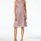 JM Collection Women's Lace A Line Dress Pink Size Petite X-Large