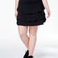 ID Ideology Women's Plus Ruffled Skort Black Size 1X