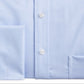 Tasso Elba Men's Classic Regular Fit Non Iron Supima Cotton Herringbone Solid French Cuff Dress Shirt Blue Size 15X32X33
