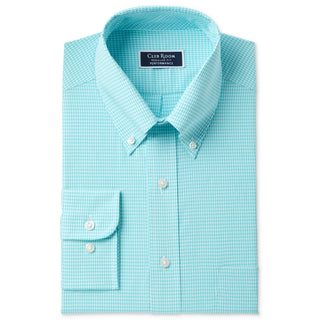 Club Room Men's Performance Button up Dress Shirt Blue Size 16X34-35