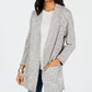 Style & Co Women's Open Front Completer Cardigan Gray Size X-Large
