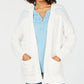 Style & Co Women's Open Front Pointelle Knit Cardigan White Size X-Large