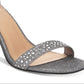 Material Girl Women's Beverly Glitter Textured Dress Sandals Gray Size 8.5 M