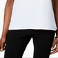 INC International Concepts Women's Illusion Trim Tank Top White Size Petite L