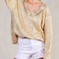 Vine & Love - Chunky Knit V-neck Sweater
