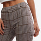 Free People - Molly Plaid Slim Pant